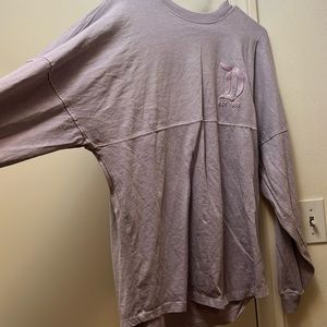 Lavender Disney official spirit jersey, moderately used size Large